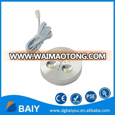 3W LED Mini Puck Light with Switch 3- Puck Light Connector is available from Chinese Manufacturer