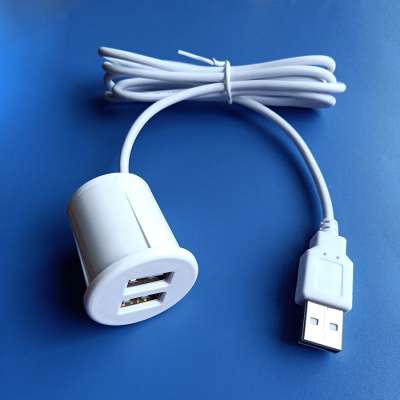 Double USB charger Furniture charging low voltage white color