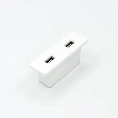 USA/Canada BAYU Fireproof Dual ports power white color 2 USB port charging/charger For furniture