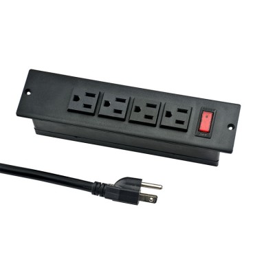 4 Outlets Power Unit Desktop With USB For Furniture